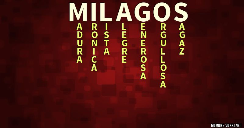 Acróstico milagos