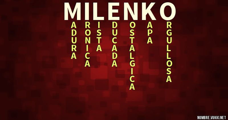 Acróstico milenko