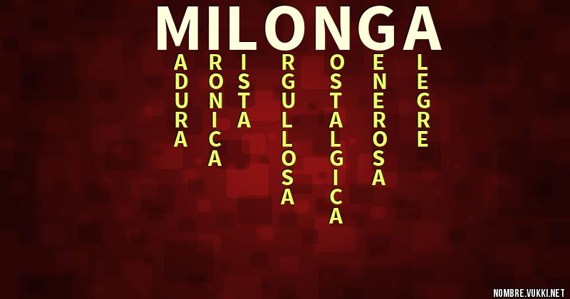 Acróstico milonga