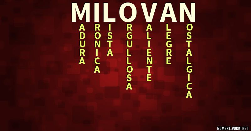 Acróstico milovan