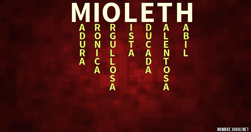 Acróstico mioleth