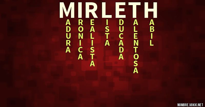 Acróstico mirleth