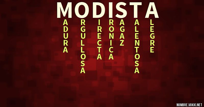 Acróstico modista