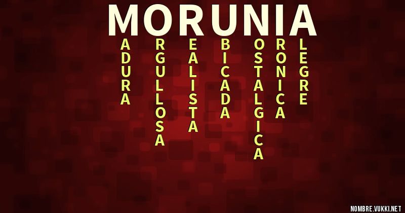 Acróstico morunia