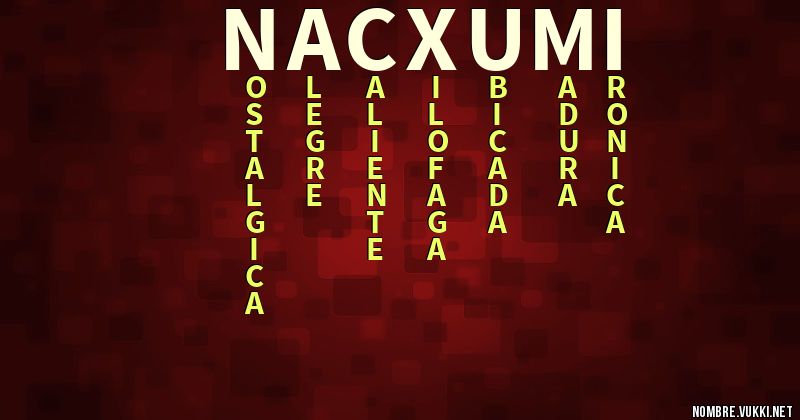 Acróstico nacxumi