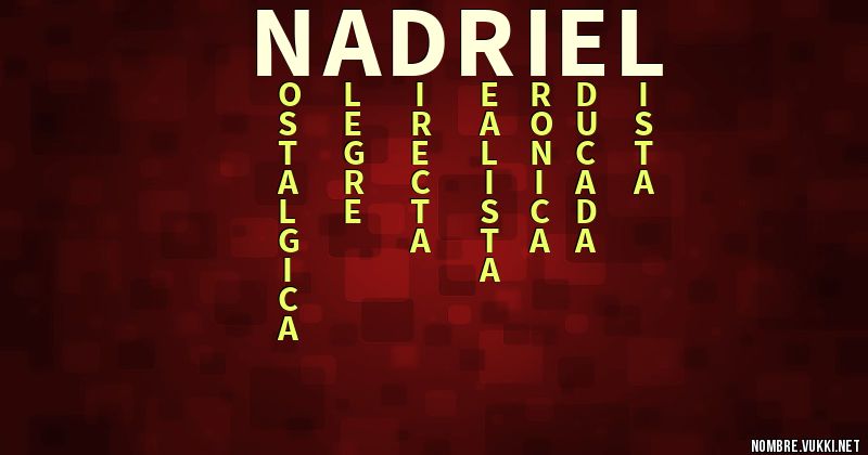 Acróstico nadriel