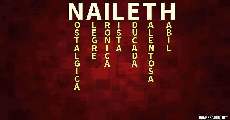 Acróstico naileth