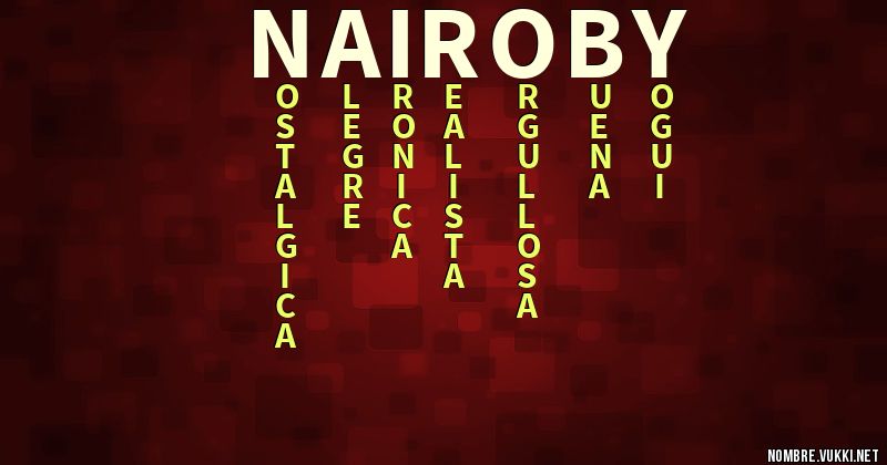 Acróstico nairoby