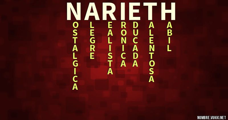 Acróstico narieth