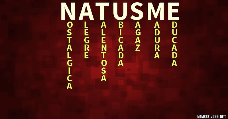 Acróstico natusme
