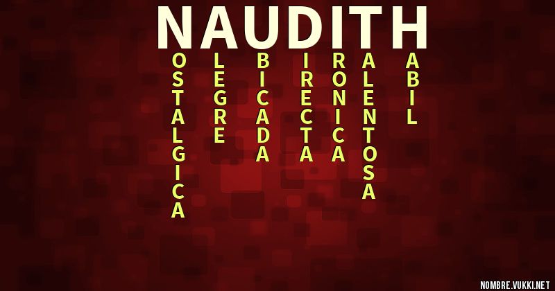 Acróstico naudith