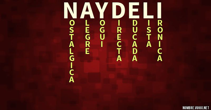 Acróstico naydeli