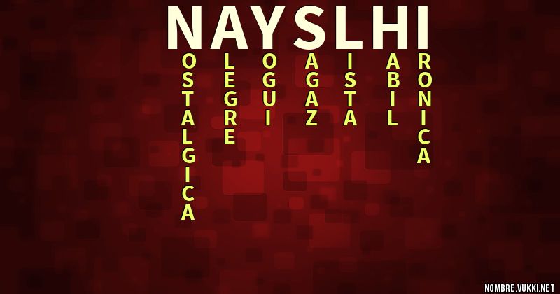 Acróstico nayslhi