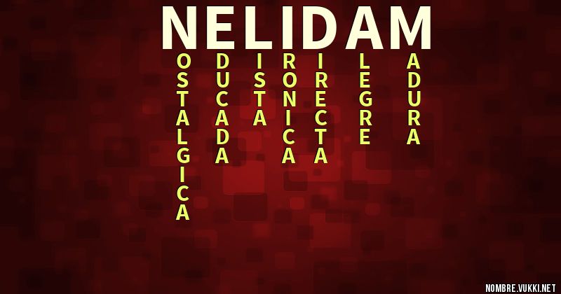 Acróstico nelida m