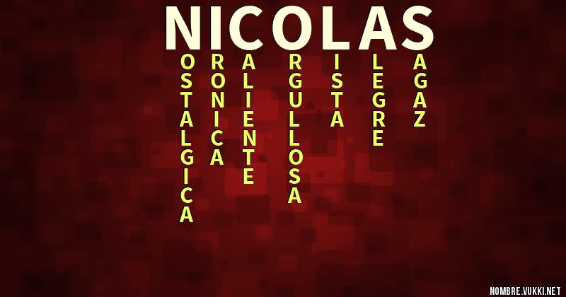 Acróstico nico las