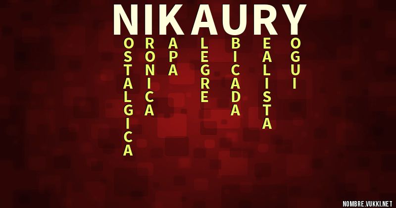 Acróstico nikaury