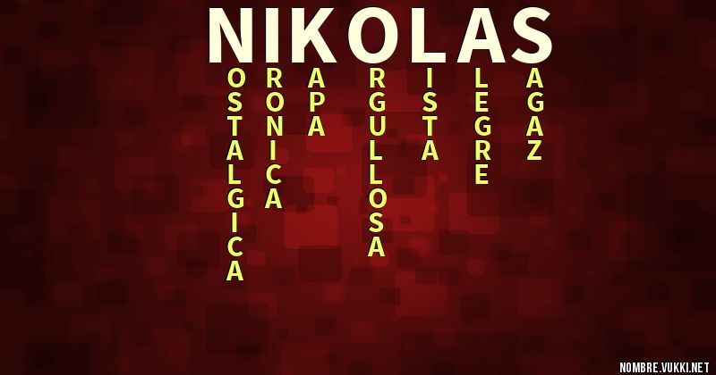 Acróstico nikolas