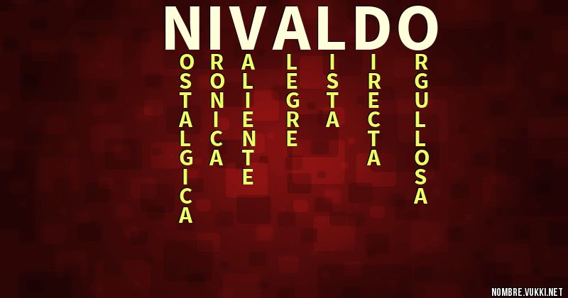 Acróstico nivaldo