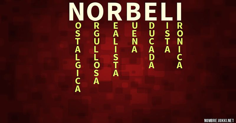 Acróstico norbeli