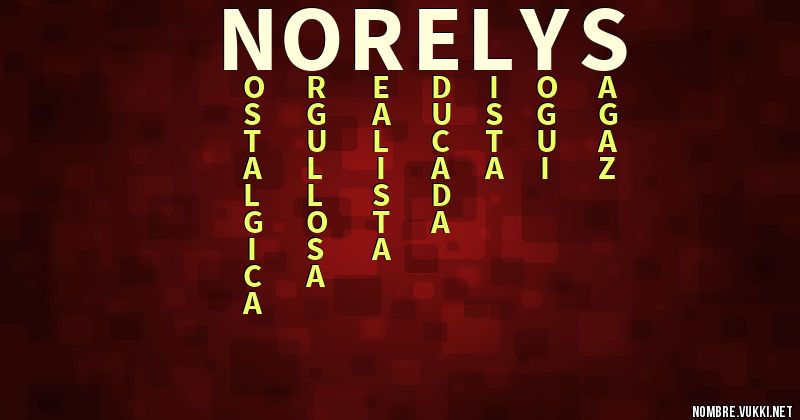 Acróstico norelys