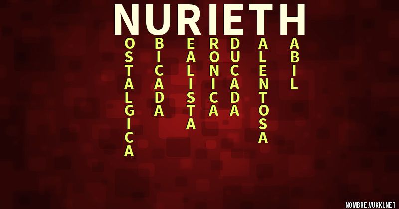 Acróstico nurieth