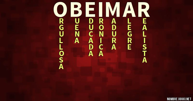 Acróstico obeimar