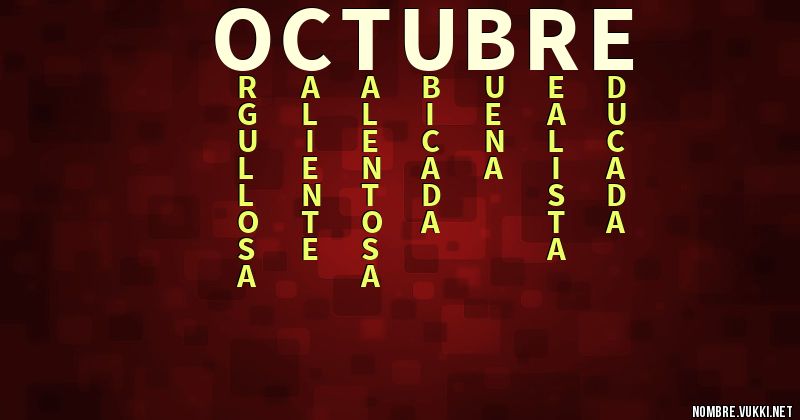 Acróstico octubre