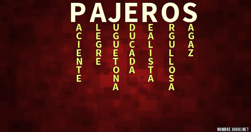 Acróstico pajeros