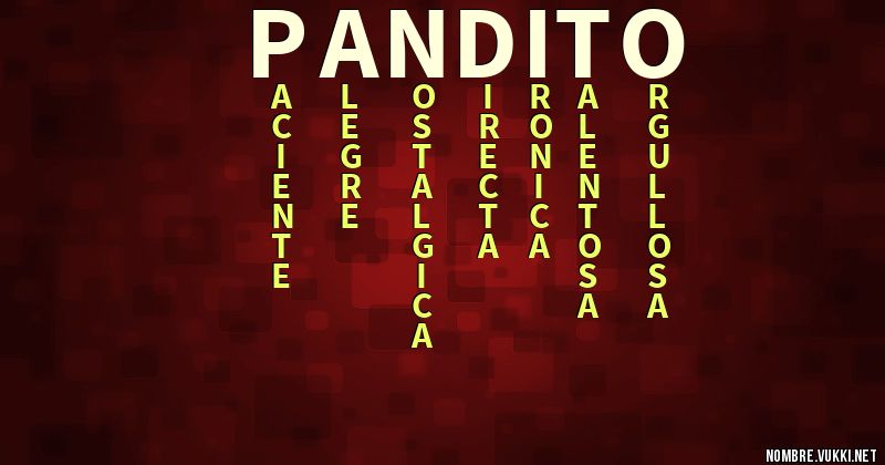 Acróstico pandito