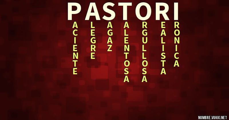 Acróstico pastori