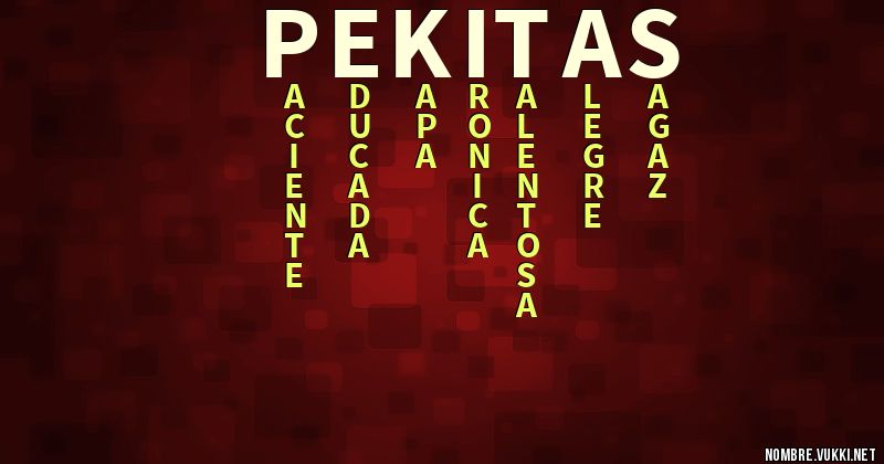 Acróstico pekitas