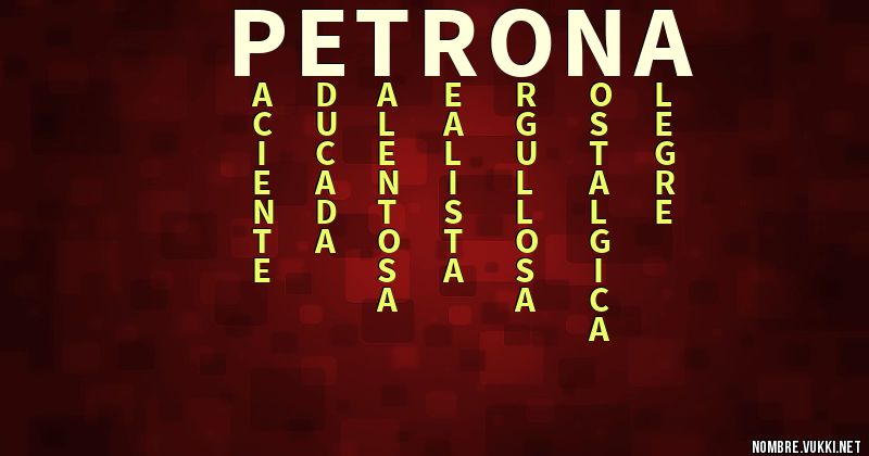 Acróstico petrona