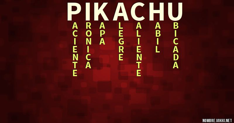 Acróstico pikachu