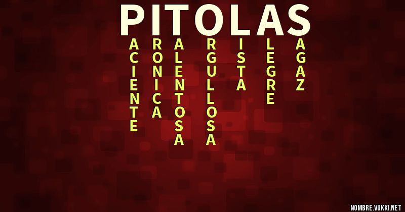 Acróstico pitolas