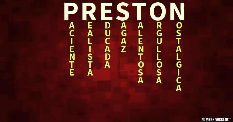 Acróstico preston
