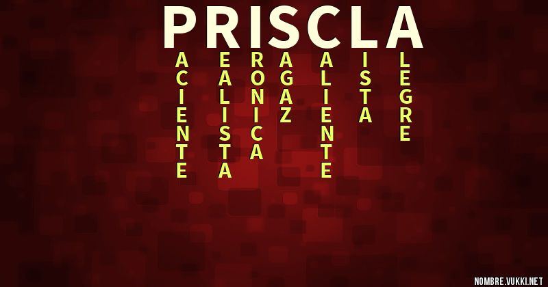Acróstico priscla