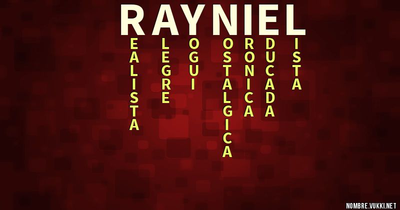 Acróstico rayniel