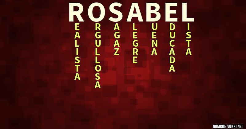 Acróstico rosabel