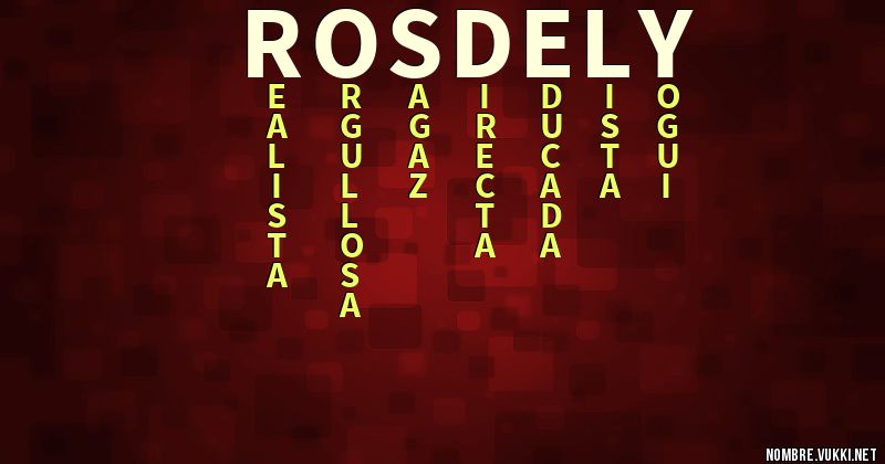 Acróstico rosdely