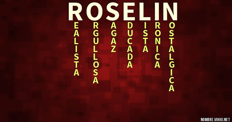 Acróstico roselin