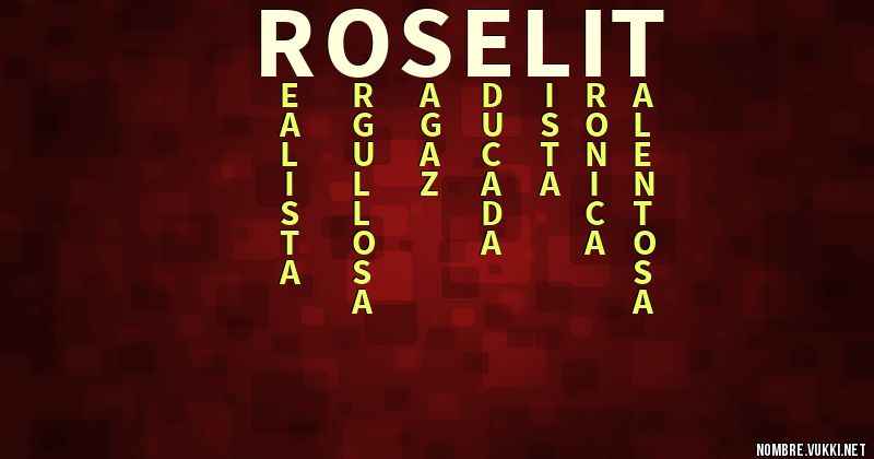 Acróstico roselit