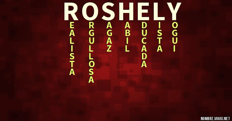 Acróstico roshely