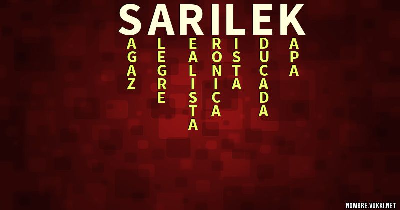 Acróstico sarilek