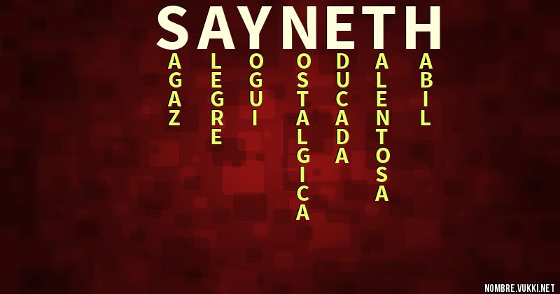 Acróstico sayneth