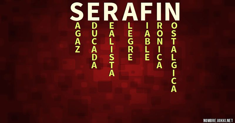 Acróstico serafin