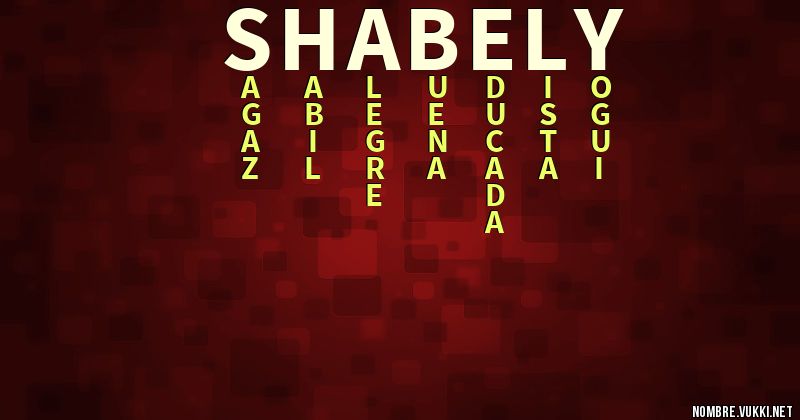 Acróstico shabely