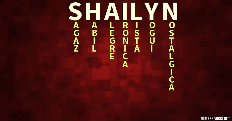 Acróstico shailyn