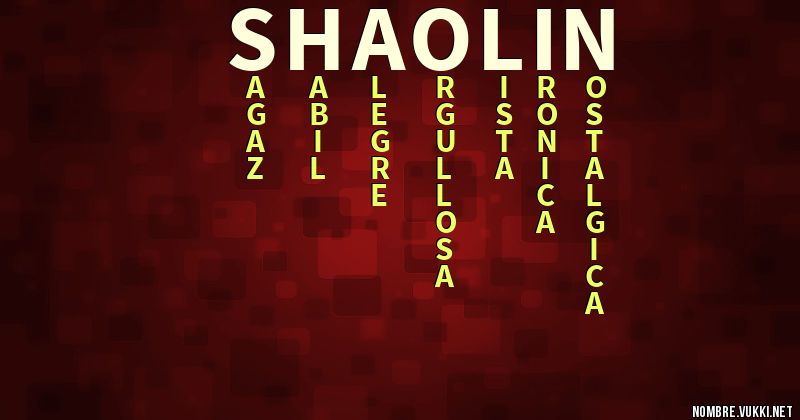Acróstico shaolin