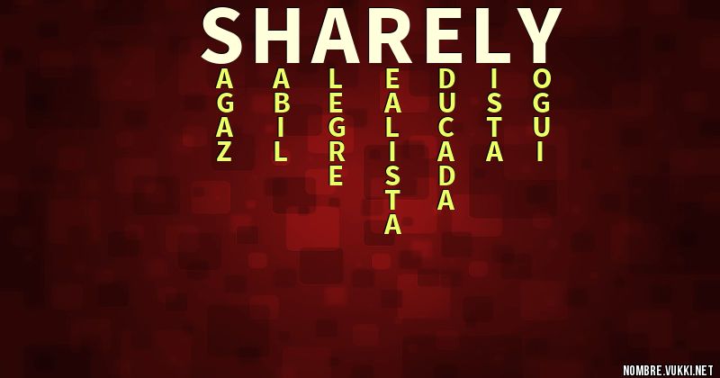 Acróstico sharely