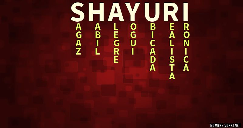 Acróstico shayuri